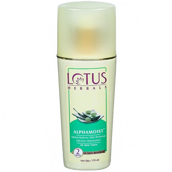 Lotus Herbals Alphamoist Alpha Hydroxy Skin Renewal Oil-Free Moisturiser 170 ml