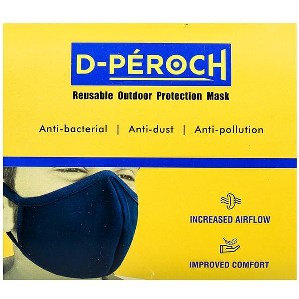 D-Peroch Mesh Reusable Face Mask Black M