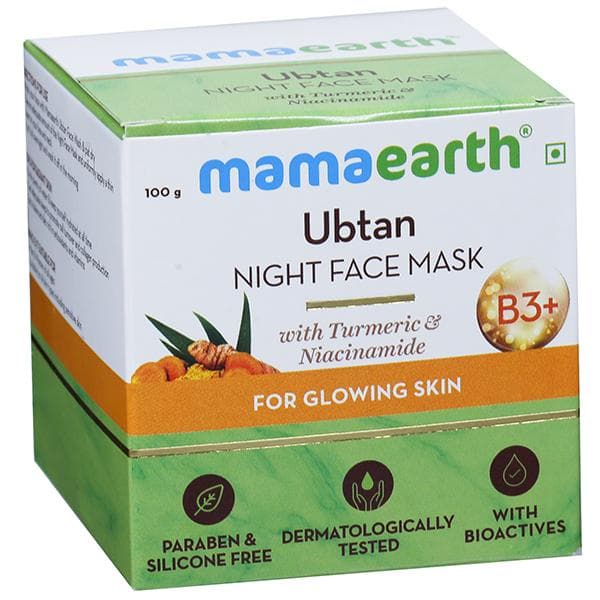 Mamaearth Ubtan Night Face Mask for Glowing Skin 100 g