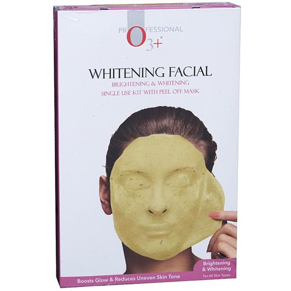 O3+ Professional Whitening Facial Brightening & Whitening Single Use Kit with Peel Off Mask 45 g