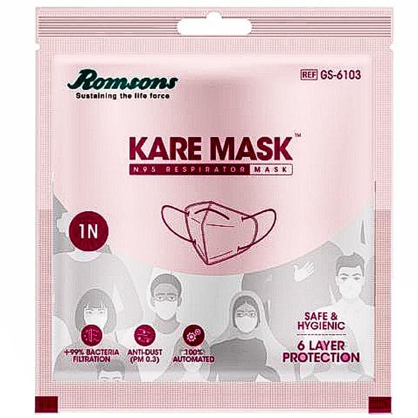 Romsons Kare Mask Plus N95 Respirator 6 Layer Face Mask