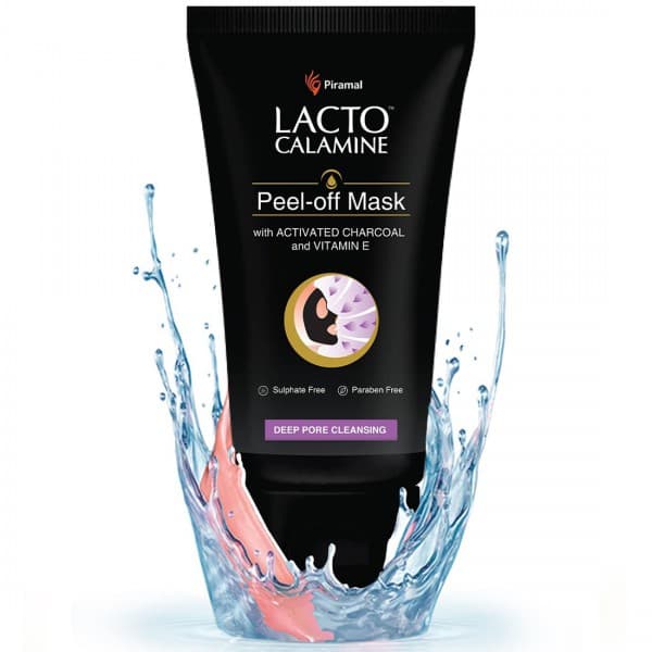 Lacto Calamine Peel Off Mask with Activated Charcoal and Vitamin E 120 g