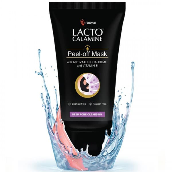 Lacto Calamine Peel Off Mask with Activated Charcoal and Vitamin E 60 g