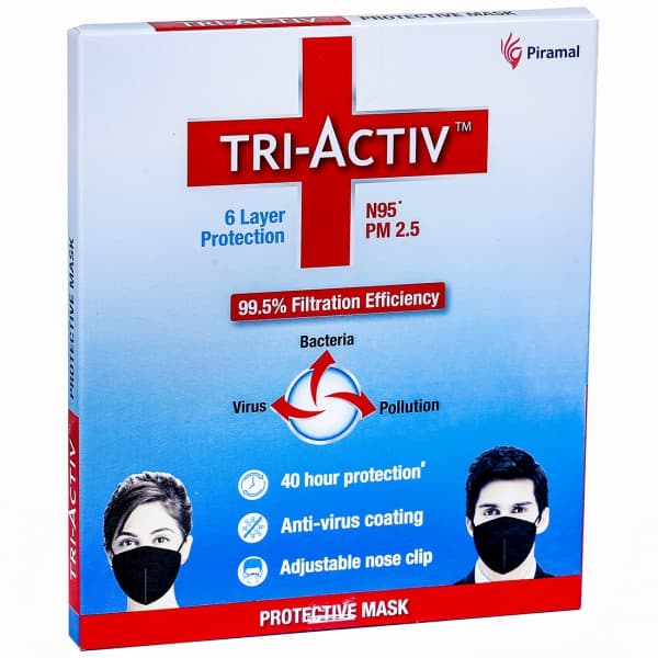 Tri-Activ N95 PM 2.5 6 Layer Protective Reusable Mask