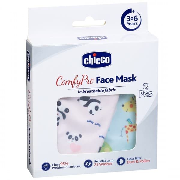 Chicco Comfypro Face Mask 107870 (3 to 6 Years) Pack Of 2