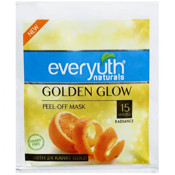Everyuth Naturals Golden Glow with 24 Karat Gold Orange Peel Off Mask 8 g