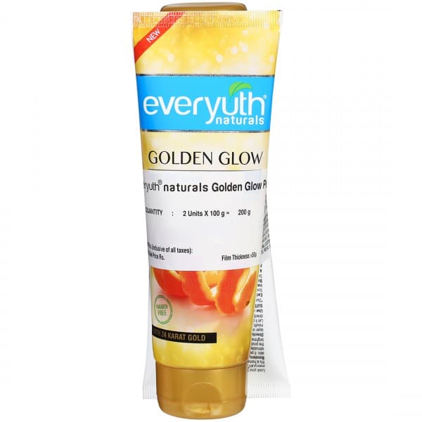 Everyuth Naturals Golden Glow with 24 Karat Gold Orange Peel Off Mask 2 x 100 g