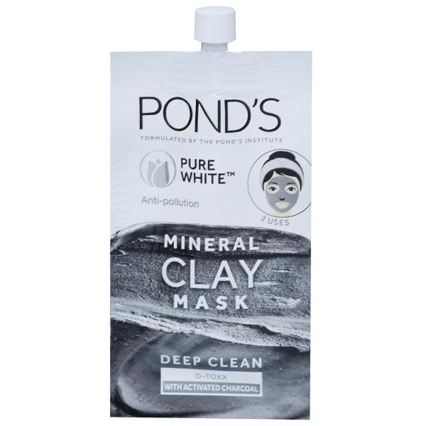 Ponds Pure White Mineral Clay Deep Clean Anti Pollution Mask 8 g