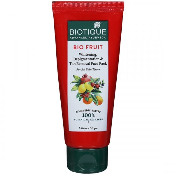 Biotique Bio Fruit Whitening Depigmentation & Tan Removal Face Pack 50 g