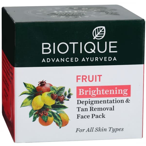 Biotique Fruit Brightening Depigmentation & Tan Removal Face Pack 75 g