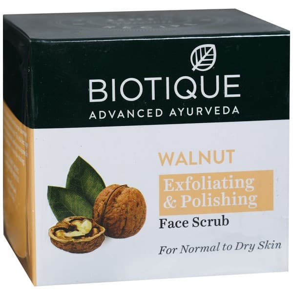 Biotique Walnut Exfoliating & Polishing Face Scrub for Normal to Dry Skin 50 g