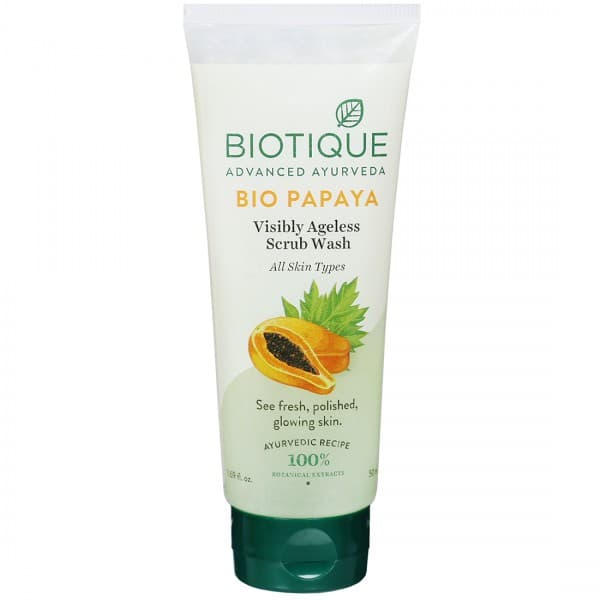 Biotique Bio Papaya Visibly Ageless Scrub Wash 50 ml