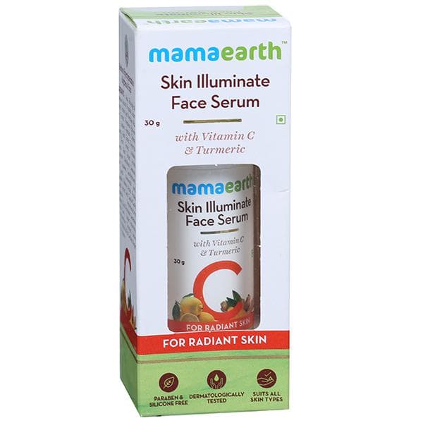 Mamaearth Skin Illuminate Face Serum With Vitamin C & Turmeric for Radiant Skin 30 g