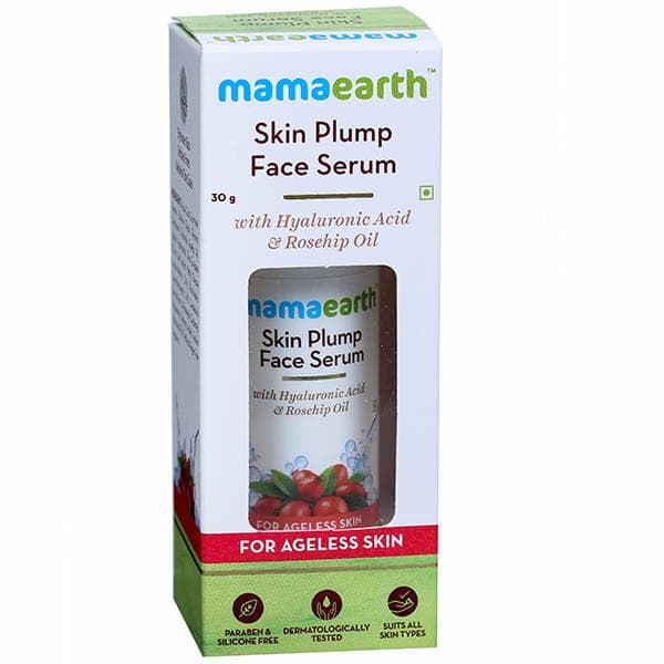 Mamaearth Skin Plump Face Serum With Hyaluronic Acid & Rosehip Oil For Ageless Skin 30 g