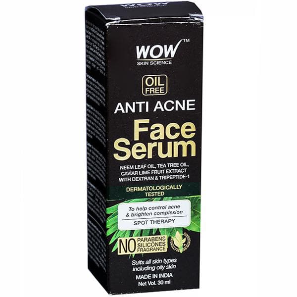 Wow Skin Science Oil Free Anti Acne Face Serum 30 ml