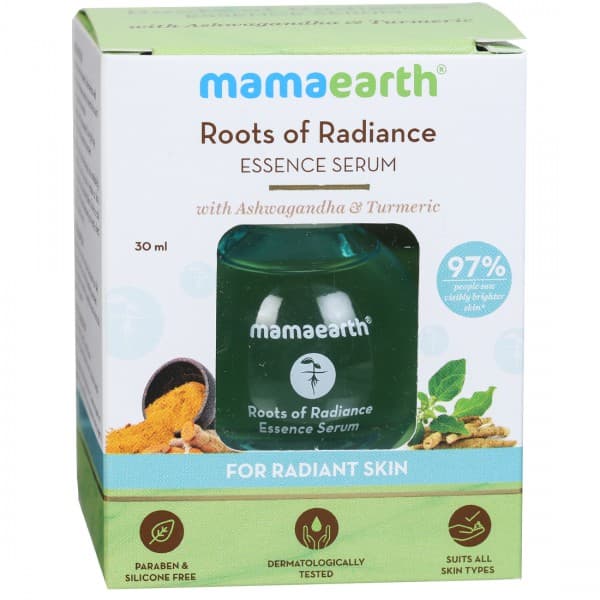 Mamaearth Roots of Radiance Essence Serum with Ashwagandha & Turmeric 30 ml