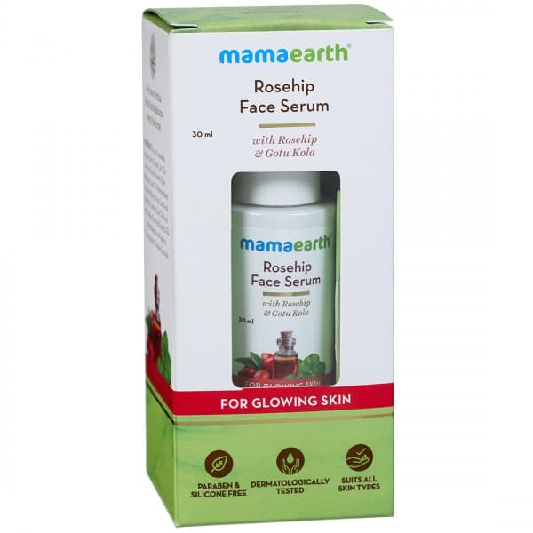 Mamaearth Rosehip Face Serum with Rosehip & Gotu Kola for Glowing Skin 30 ml