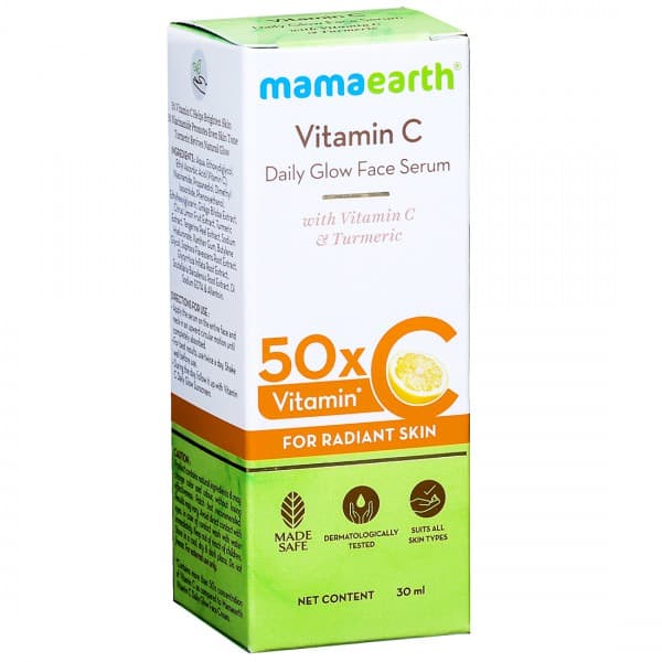 Mamaearth Vitamin C Daily Glow Face Serum with Vitamin C & Turmeric for Radiant Skin 30 ml