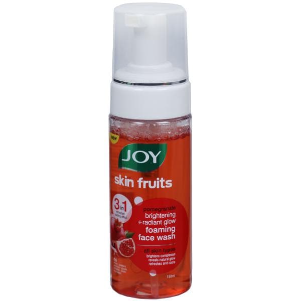 Joy Skin Fruits 3 in 1 Pomegranate Brightening + Radiant Glow Foaming Face Wash 150 ml