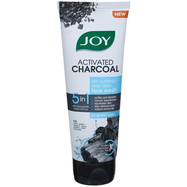 Joy Activated Charcoal 5 in 1 Face Wash 100 ml