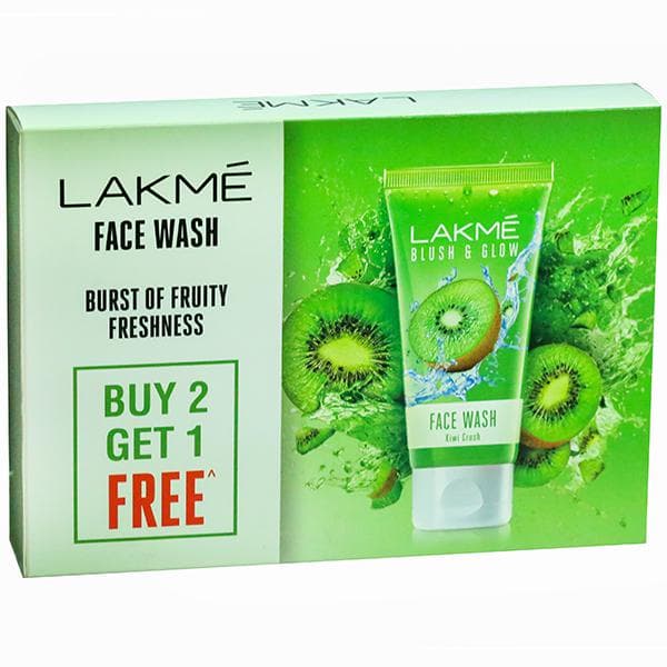 Lakme Blush & Glow Kiwi Crush Face Wash (Buy 2 Get 1 Free) 3 x 100 g
