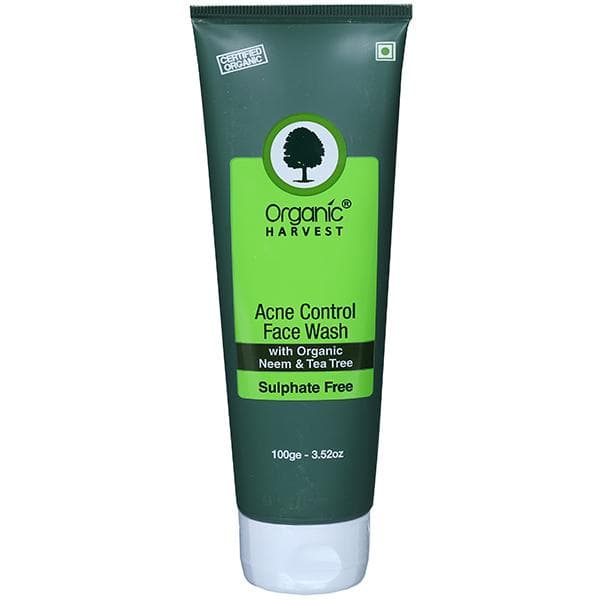 Organic Harvest Acne Control Face Wash With Organic Neem & Tea Tree 100 g