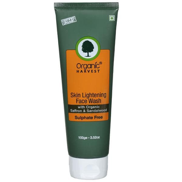 Organic Harvest Skin Lightening Face Wash With Organic Saffron & Sandalwood 100 g