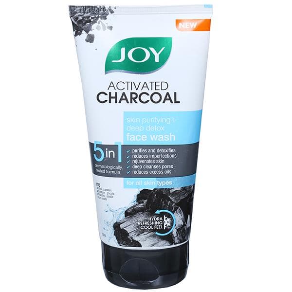 Joy Activated Charcoal 5 in 1 Face Wash 150 ml