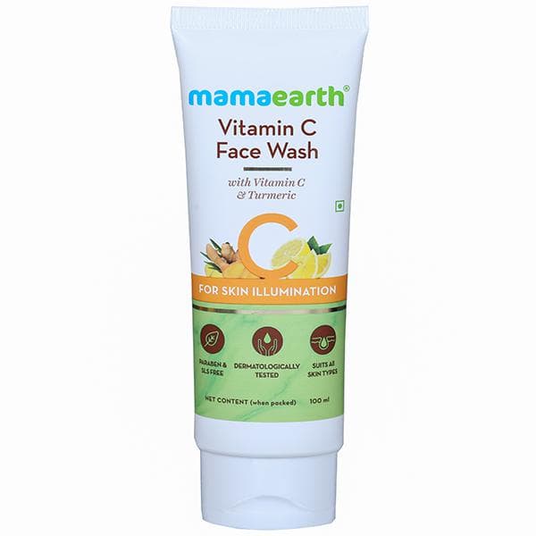 Mamaearth Vitamin C Face Wash With Vitamin C & Turmeric For Skin Illumination 100 ml