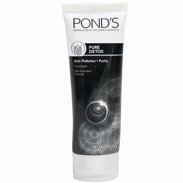 Ponds Pure Detox Anti-Pollution+Purity Face Wash with Activated Charcoal 50 g