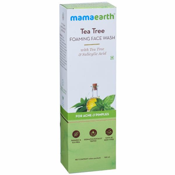 Mamaearth Tea Tree Foaming Face Wash for Acne & Pimples 150 ml