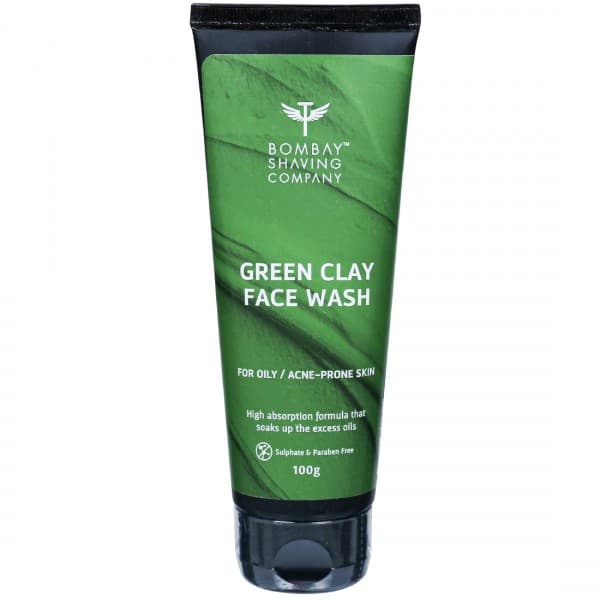 Bombay Shaving Company Green Clay Face Wash for Oily / Acne-Prone Skin 100 g