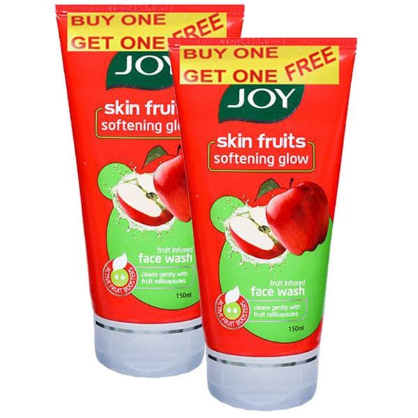 Joy Skin Fruits Softening Glow Apple Face Wash (Buy 1 Get 1 Free) 2 x 150 ml