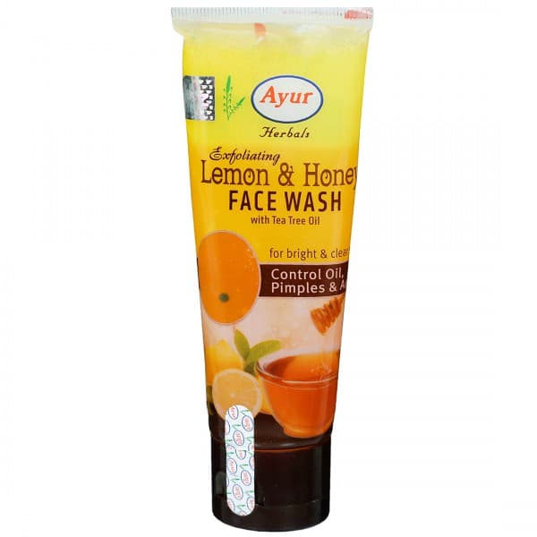 Ayur Herbals Exfoliating Lemon & Honey Face Wash with Tea Tree Oil 75 ml