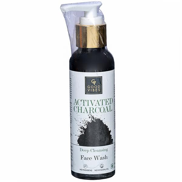 Good Vibes Activated Charcoal Deep Cleansing Face Wash 120 ml