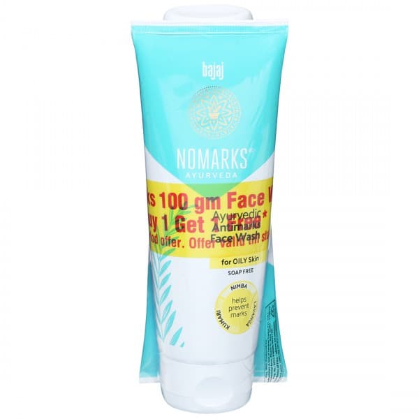 Bajaj Nomarks Ayurvedic Antimarks Face Wash for Oily Skin (Buy 1 Get 1 Free) 2 x 100 g
