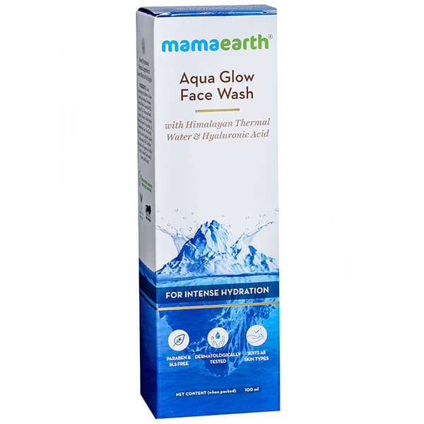 Mamaearth Aqua Glow Face Wash with Himalayan Thermal Water & Hyaluronic Acid 100 ml
