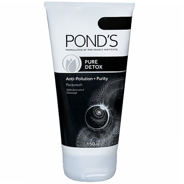 Ponds Pure Detox Anti-Pollution+Purity Face Wash with Activated Charcoal 150 g