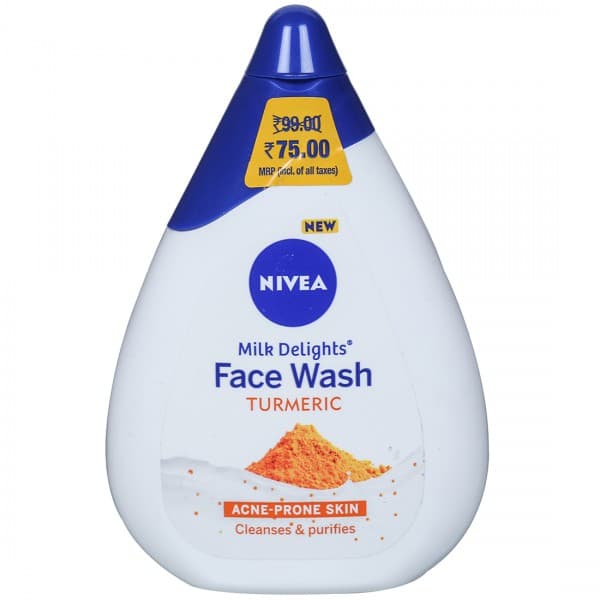 Nivea Milk Delights Turmeric Acne-Prone Skin Face Wash (Rs 24 Off) 50 ml