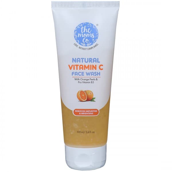 The Moms Co. Natural Vitamin C Face Wash with Orange Peels & Pro Vitamin B5 100 ml