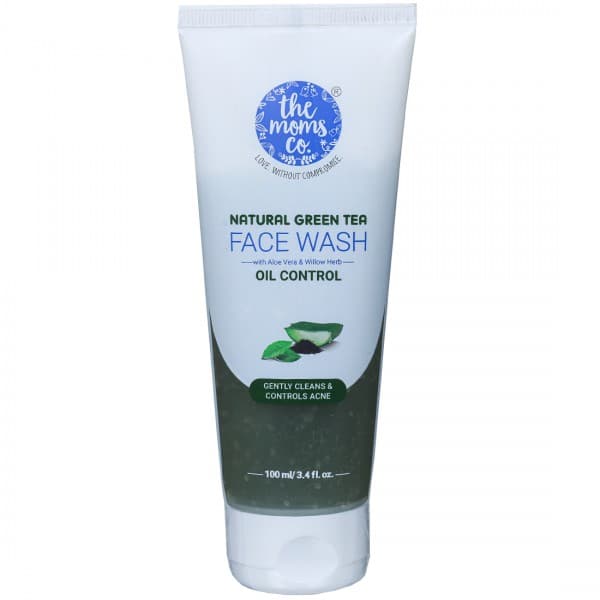 The Moms Co. Natural Green Tea Oil Control Face Wash with Aloe Vera & Willow Herb 100 ml