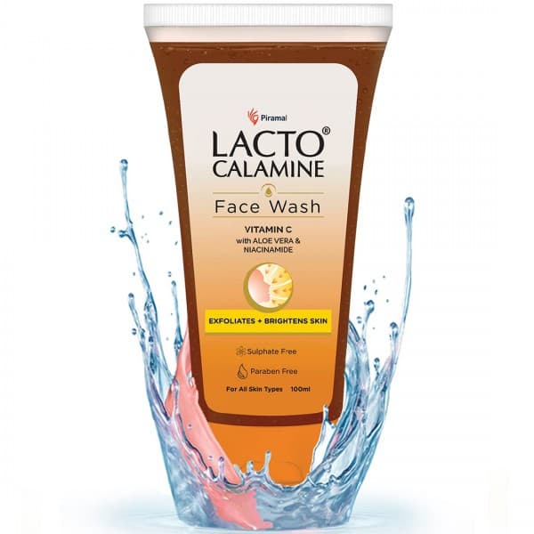 Lacto Calamine Vitamin C with Aloe Vera & Niacinamide Face Wash 100 ml