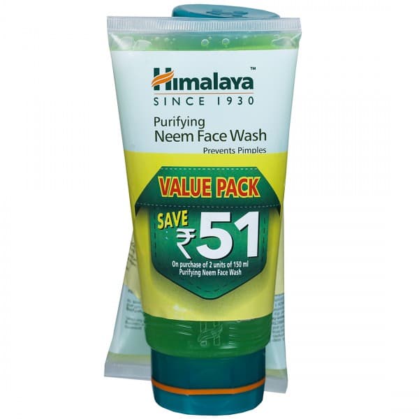 Himalaya Purifying Neem Face Wash (Save Rs 51) 2 x 150 ml