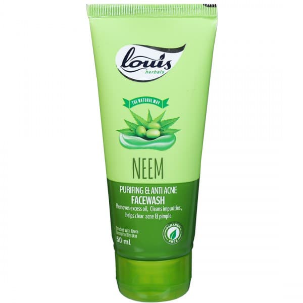 Louis Herbals Neem Purifying & Anti Acne Normal to Oily Skin Face Wash 50 ml