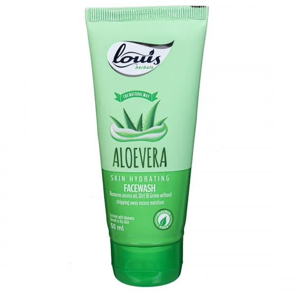 Louis Herbals Aloevera Skin Hydrating Normal to Dry Skin Face Wash 50 ml