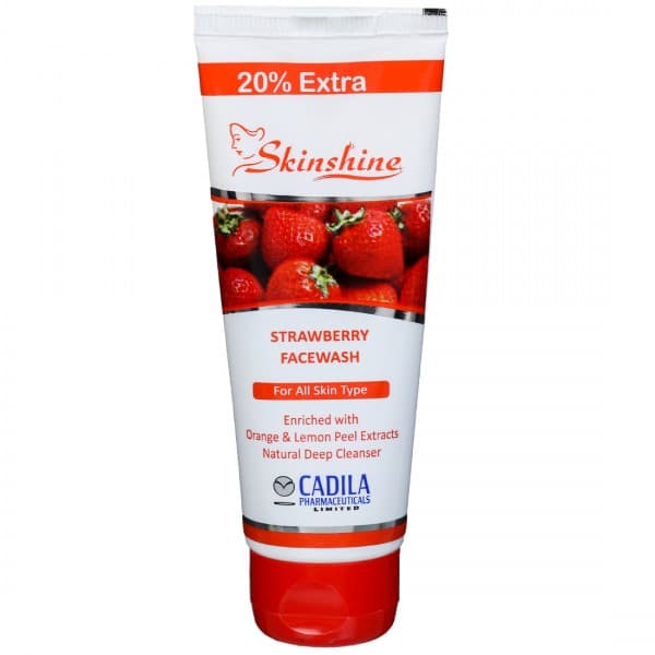 Skinshine (For All Skin Type) Strawberry Face Wash (20% Extra) 50 g