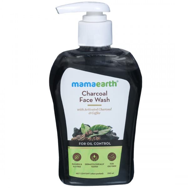 Mamaearth Charcoal Face Wash with Activated Charcoal & Coffee for Oil Control 250 ml