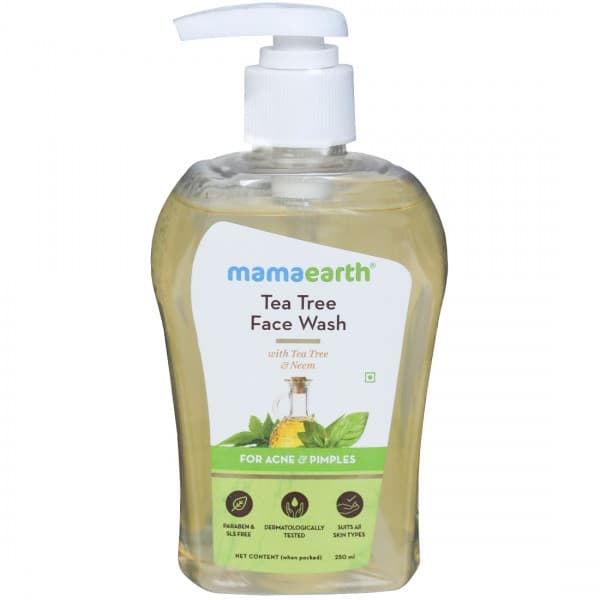 Mamaearth Tea Tree Face Wash for Acne & Pimples with Tea Tree & Neem 250 ml