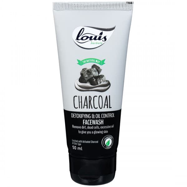 Louis Herbals Charcoal Detoxifying & Oil Control Face Wash 50 ml