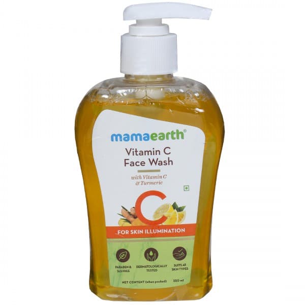 Mamaearth Vitamin C Face Wash with Vitamin C & Turmeric for Skin Illumination 250 ml